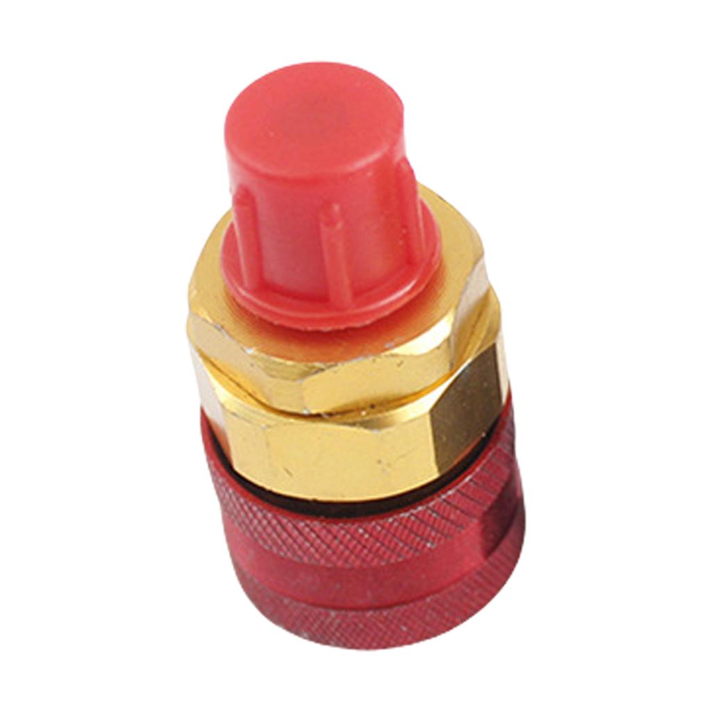 R134a Schnellkupplungsadapter Einstellbare Hoch-/Niederdruckseite Manueller Adapter für A/C-System Nachfüllung Umrüstungswerkzeug