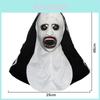 Máscara de Freira Sinistra de Boca Aberta Perfeita Para o Halloween e Festas a Fantasia Com Características Realistas