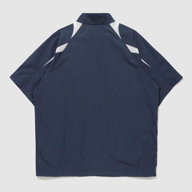 Umbro Hbl Bloke Short Sleeve Stand Neck Anorak Navy (Uq223Cwt52) (B Type)