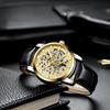 Men's High-Quality Luminous Waterproof Skeleton Automatic Watch with Acrylic Strap Luxury Business Style Mechanical Wristwatch