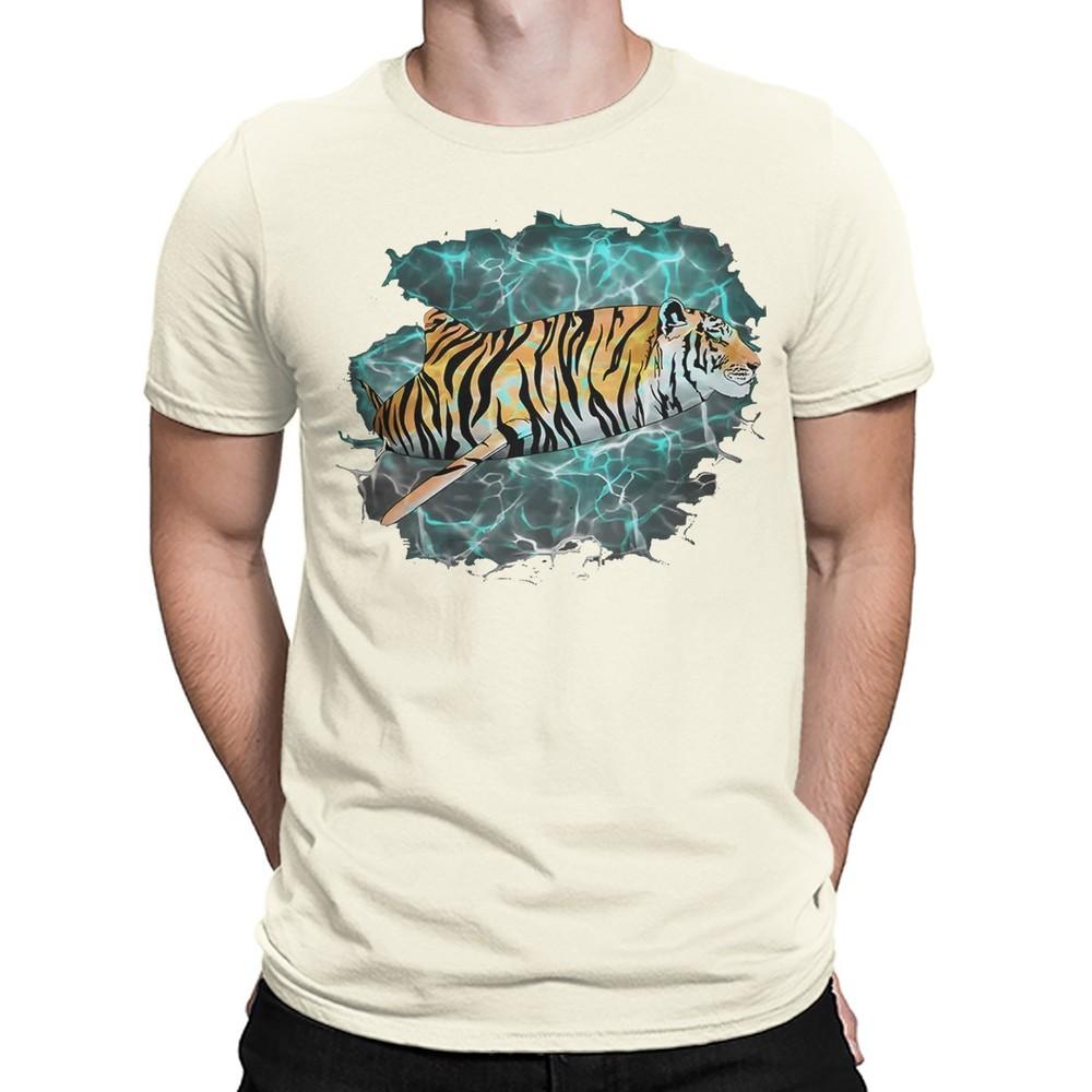 Tiger Shark Cats Animals Cute Funny Pun Humor Mens Womens TShirts Top
