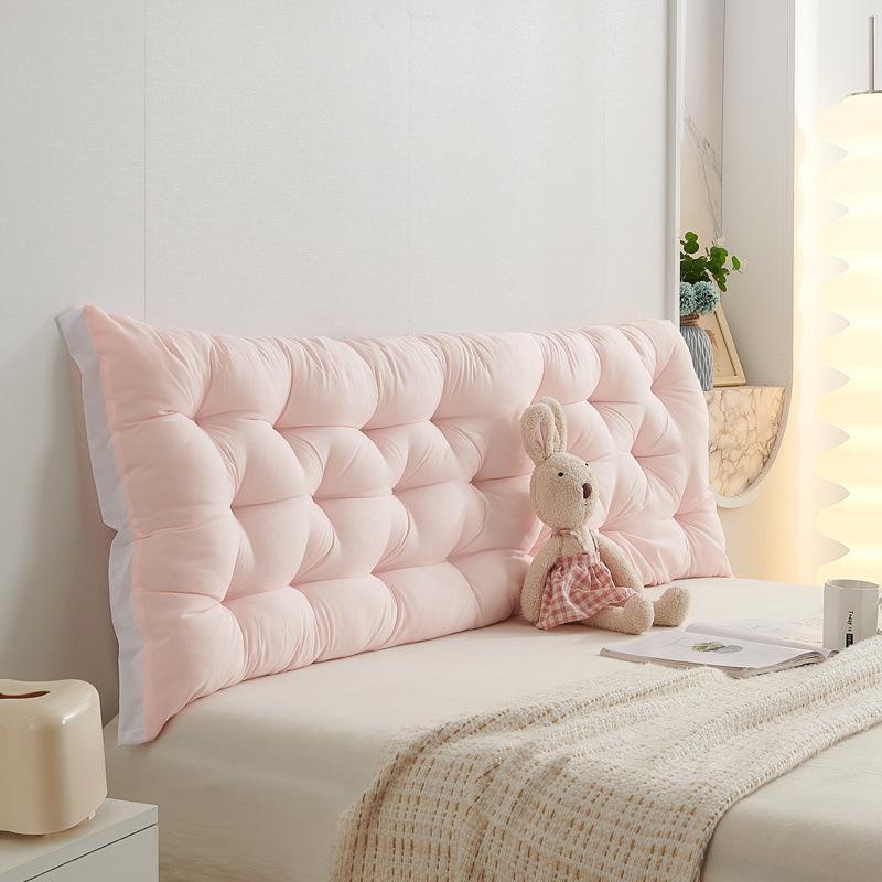 Matte Zachte Zak Bedhoofd Kussen Groot Kussen op Zijden Bed Dubbele Bank Tatami Taillebescherming en Anti-botsing Zachte Zakken cushion 120x50x6cm
