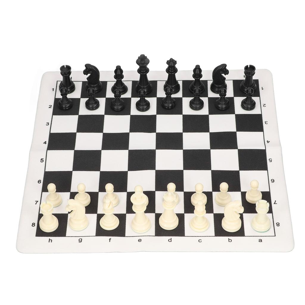 Chess Set Plastic International Chess Set Black And White Checkerboard Set With A Storage Bag