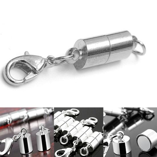 5 Cylinder Lobster Pcs Magnetic Clasps Clasp Concise for Necklace Bracelet Chain