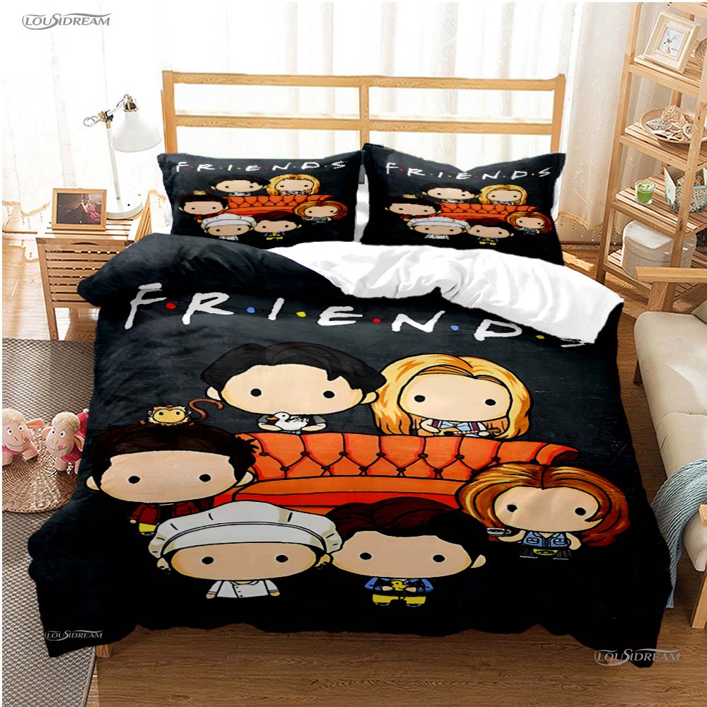 Frie Tv Funny Anime Casal All Season Duvet Cover Comforter Beding Sets Soft Quilt Cover And Pillowcases Single/Double/Queen/King