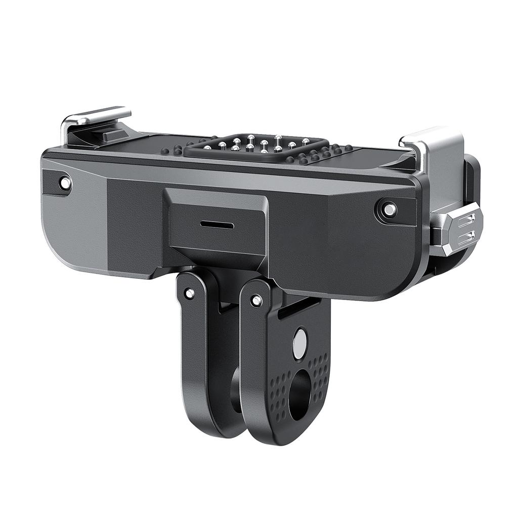 Multiple Position Magnetic Base for Action Camera Shockproof Quick Detach with Charging Port