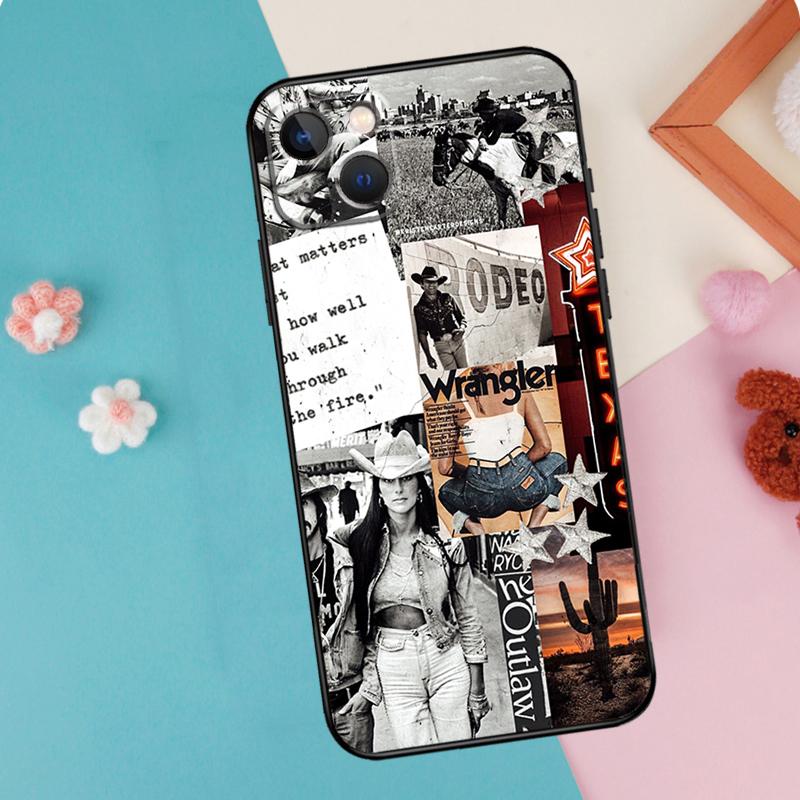 Cowboy Cowgirl Howdy Western Boho Phone Case For iPhone 14 13 12 Mini 11 Pro Max SE 2020 6 7 8 Plus X XS Max XR Cover Shell