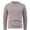Korean Autumn and Winter Warm Bottoming Shirt Men's Sweater Solid Color Casual Round Neck Top