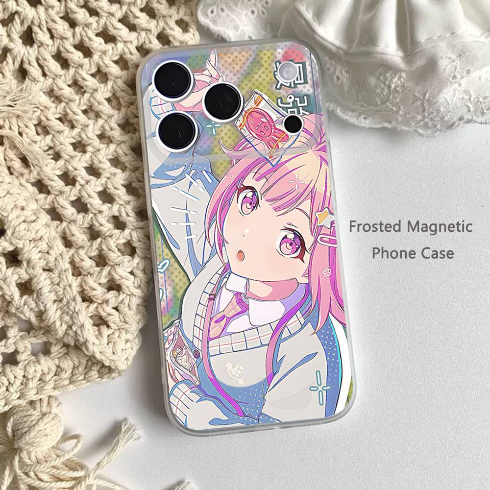 Cute P-ProjectS S-SEKAI For iPhone 11,12,13,14,15,17,16,Pro,Plus,E,Max,Air,Mini Clear Magnetic Frosted Cover