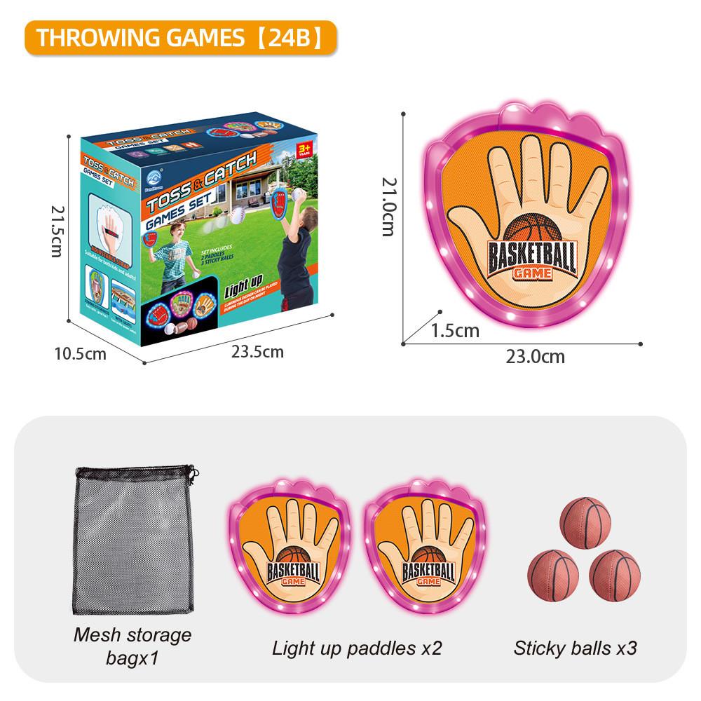 Camping Game Childrens Glow Sticky Target Ball Outdoor Family Activity Gift Set