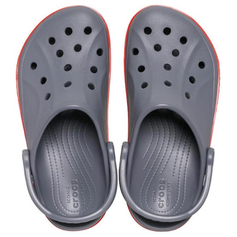 Crocs Comfort Hole Shoes Unisex Charcoal Grey/Light Grey