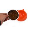Stainless Steel Slanted Cat & Puppy Bowl - Small, Non-Slip Design for Food & Water