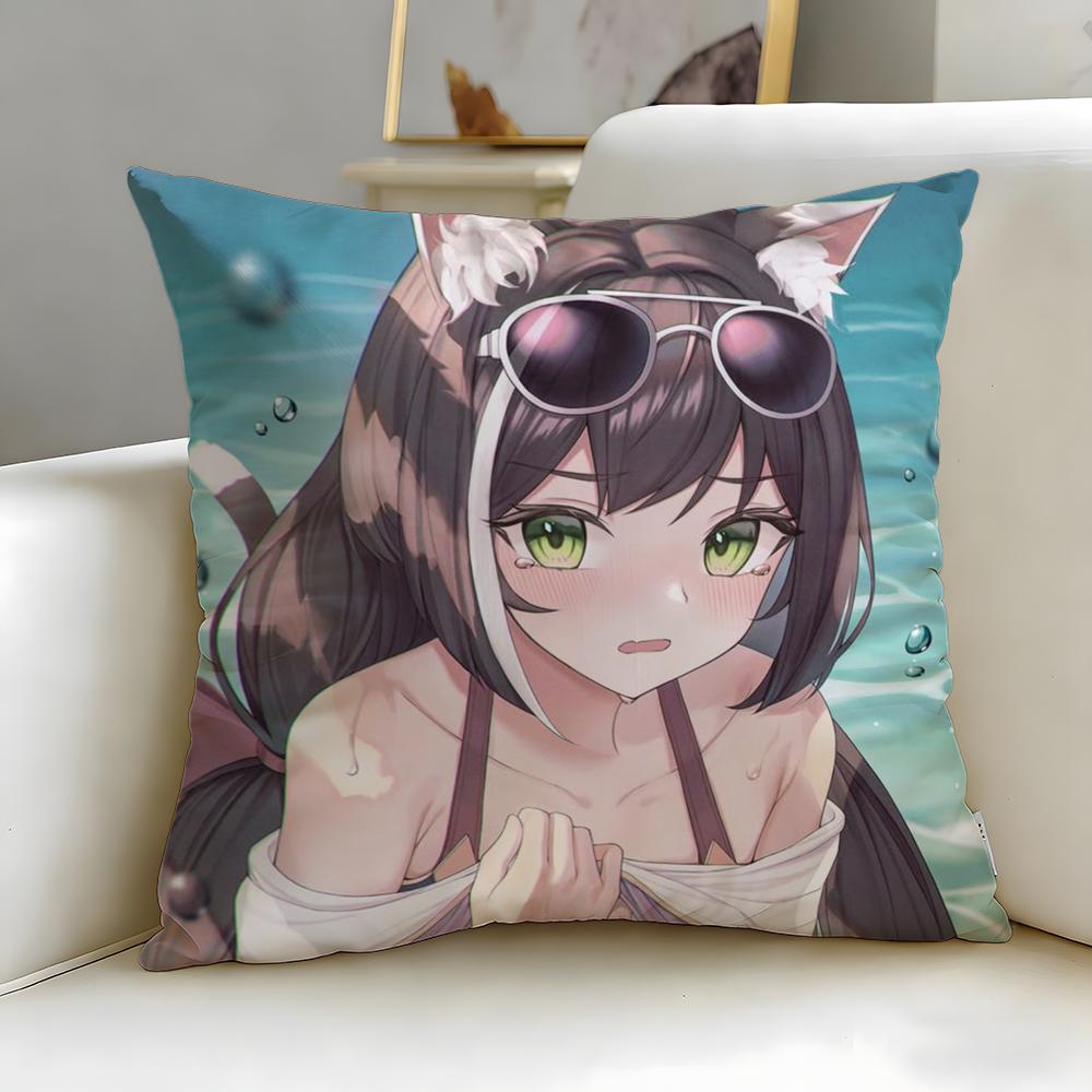 Beliebtes Spiel Nekopara Kissenbezug Weich Leicht zu waschen Kissenhülle Vielseitig für Sofa Bett Reisen und Büro