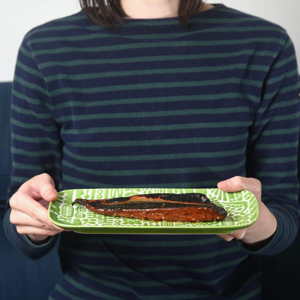 natural69 Utopia Rectangular Black natural69 Hasami Ware Utopia Chokakuzara Large Microwave and Dishwasher Made in Animal Nordic Japanese or Special