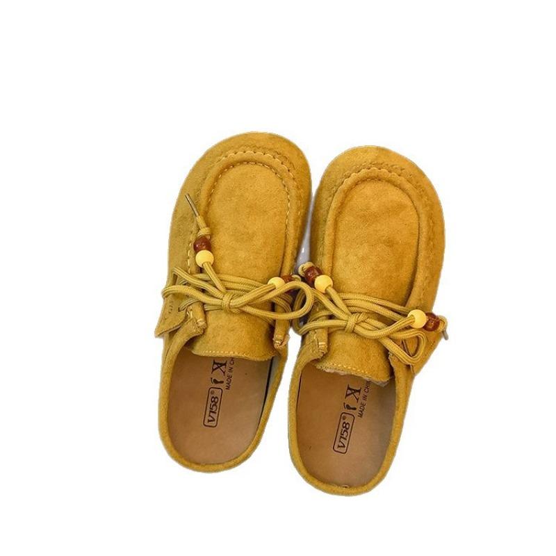 Retro Fashion Versatile Baotou Autumn New Thick Bottom Heightening Baotou Casual Slippers