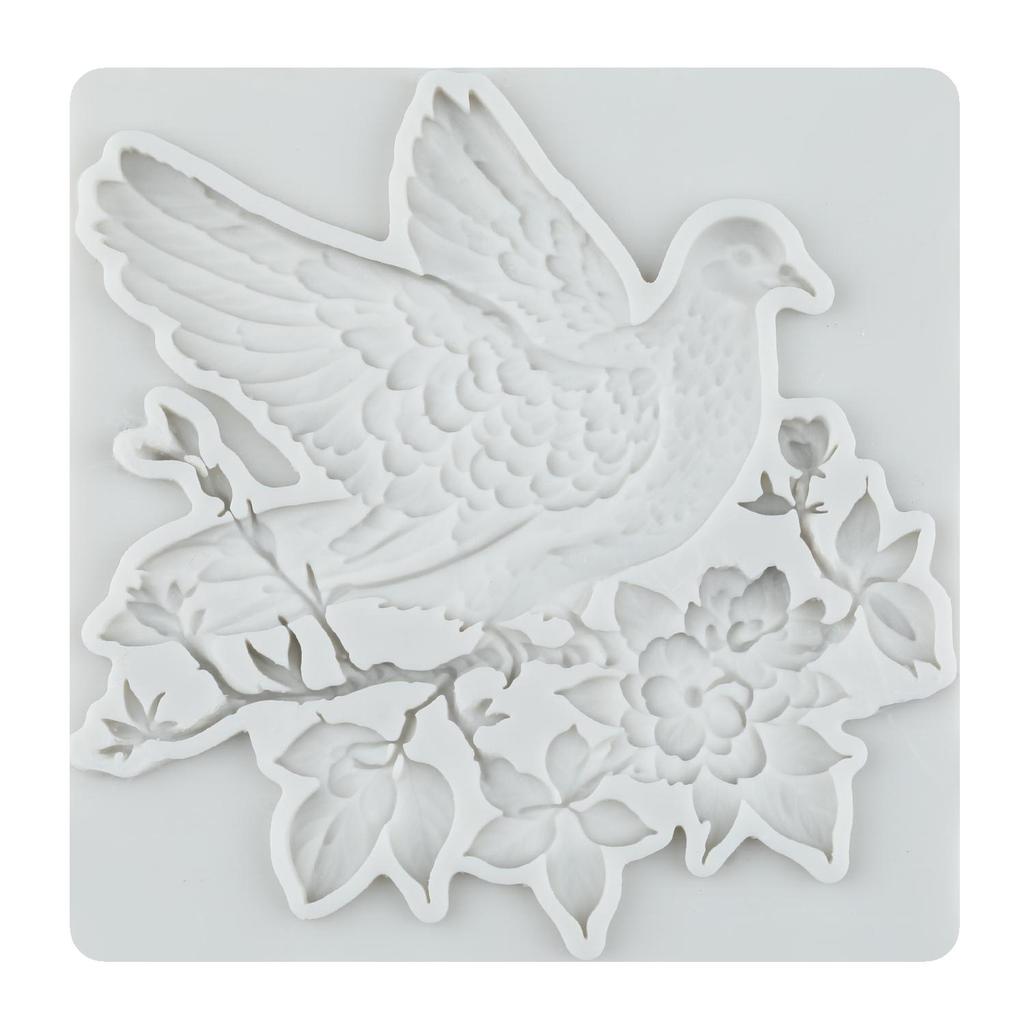 Bird Flower Branches Silicone Molds Bird Fondant Mold Cake Decorating Tools Cupcake Topper Candy Chocolate Gumpaste Mold
