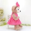 cushu cush ShellieMay Duffy Minnie Dark Pink Polka Dot Dress Size Small Costume, ShellieMey, Mouse-like & Ribbon, 43cm,