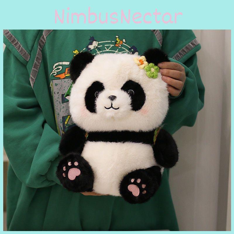 Mahjong Panda Plush Toy Soft Cute Animal Stuffed Doll For Kid And Gift Giving