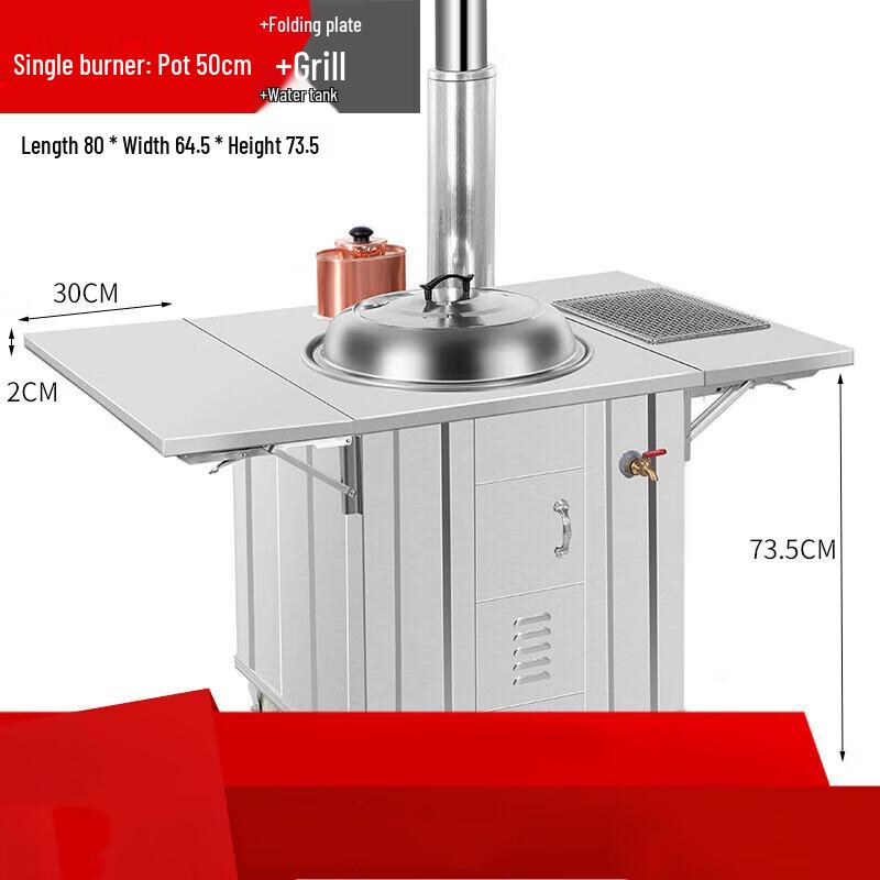 Aokdu Outdoor Portable Wood Burning Stove Kit