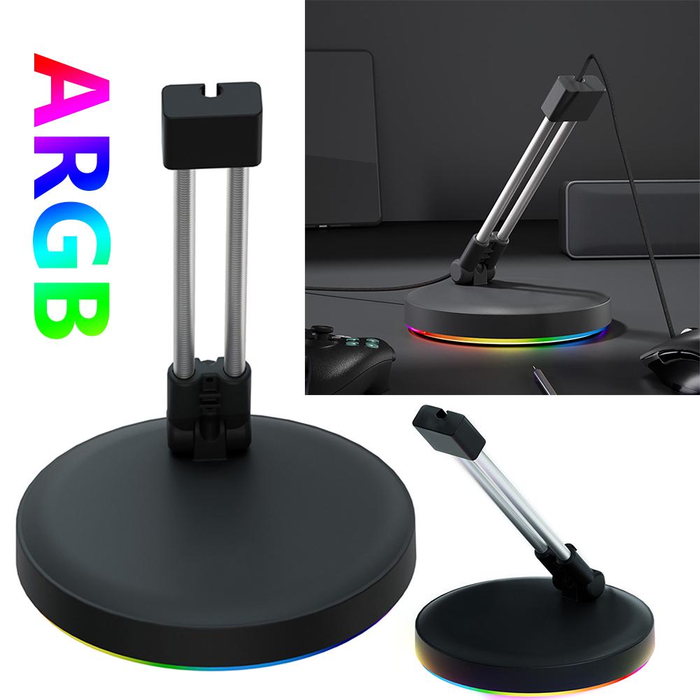 

Держатель шнура игровой мыши RGB, противоскользящая мышь, резинка для мышей, органайзер для проводов, держатель для фиксации шнура для компьютерной игры в киберспорте