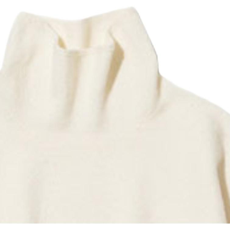 Uniqlo Striped High Neck Long Sleeve Knit Sweater Women Sweater Off-White 454697-01