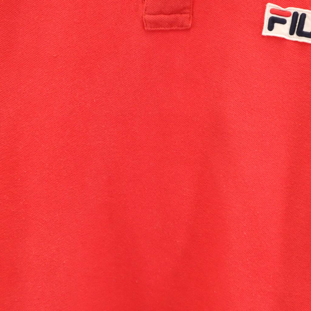 Fila 90s Made In USA Old Short Sleeve Polo Shirt M Red Men's Used