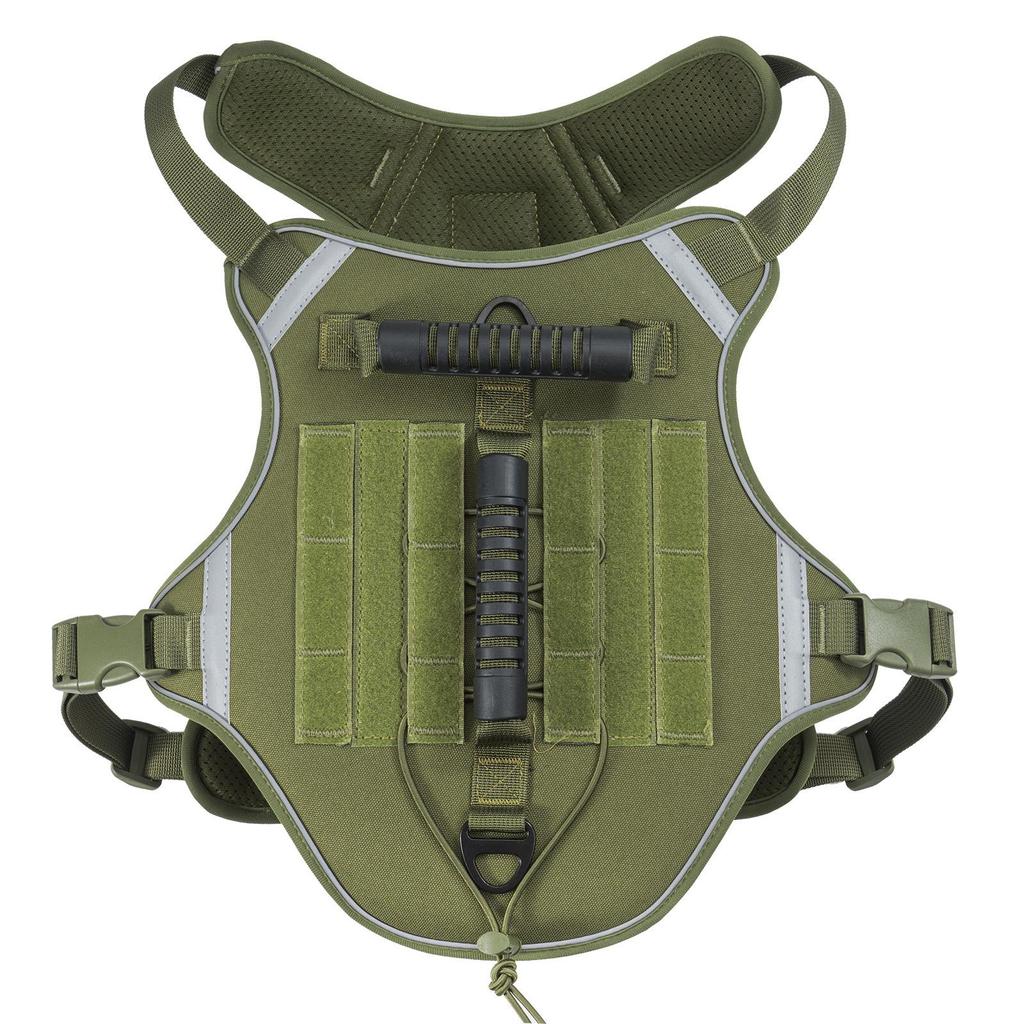 Cross-Border Tactical Dog Harness: Breathable Vest for Outdoor Military Training with Chest Harness & Traction Rope