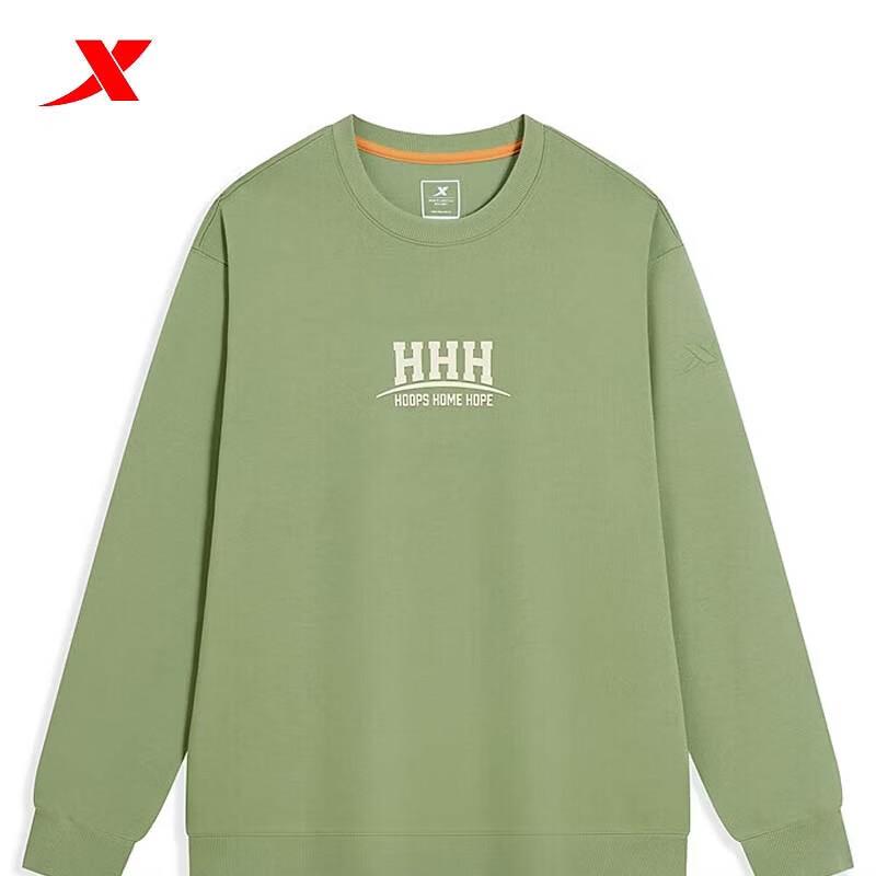 XTEP Men s Crew Neck Pullover Sweatshirt M