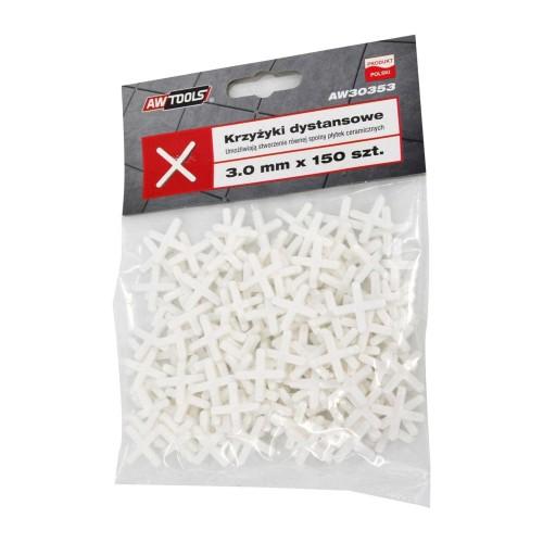 AW Tools Cross PP Plastic Tile Spacer (Pack of 200)