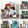 Retro Mecha Anime Z-ZEGAPAINS Throw Lightweight 240g Flannel Blanket Soft Skin-friendly for Summer Cooling