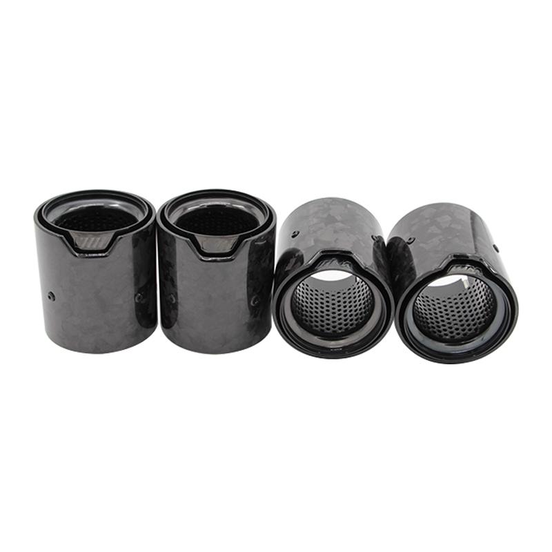 For BMW M2 F87 M3 F80 M4 F82 F83 Exhaust Pipe Tip Upgrade Touring MP erformance Parts Carbon Fiber Black Plated Muffler Tip