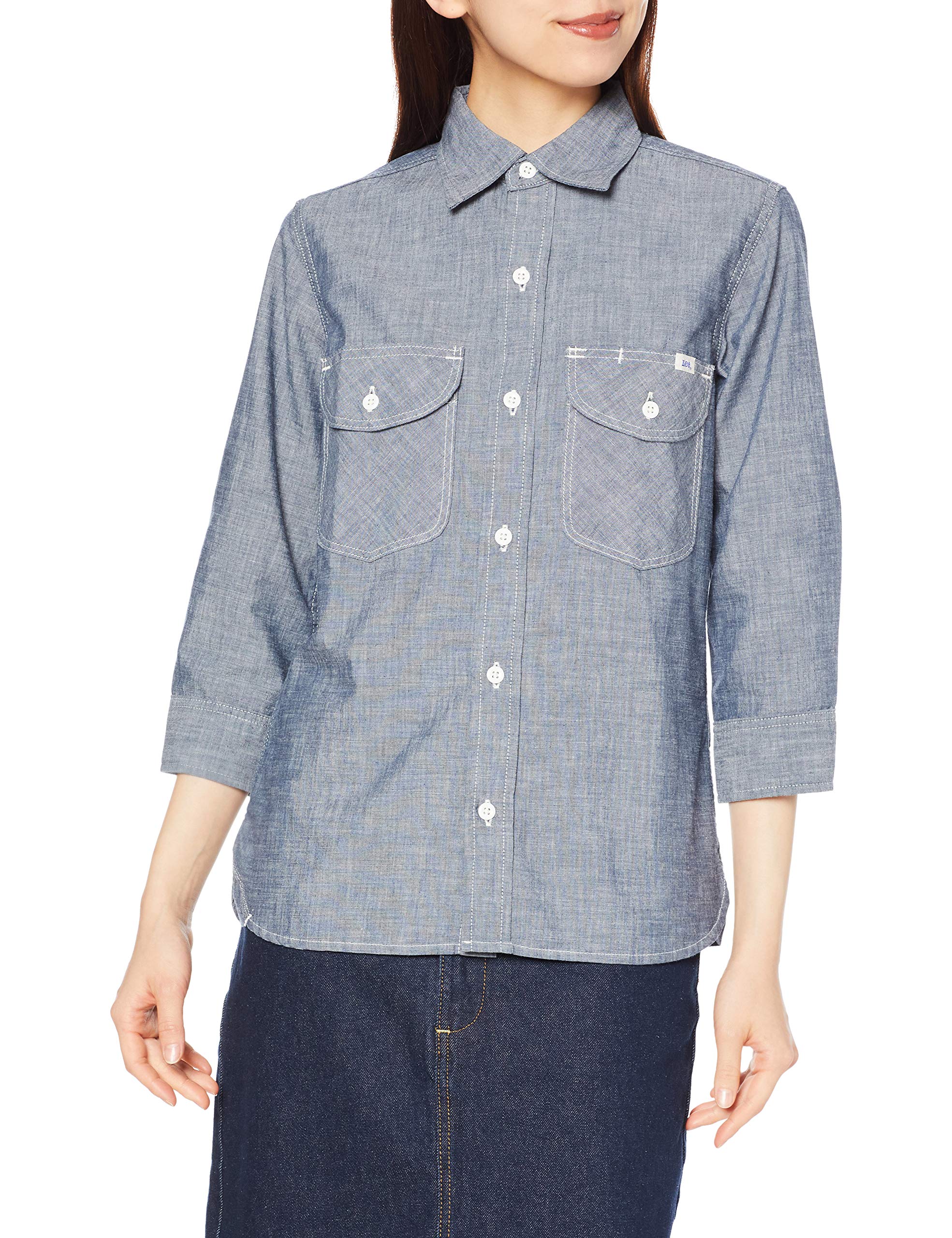 

Lee Shirt LCS43004 Blue M Button-Down Women s