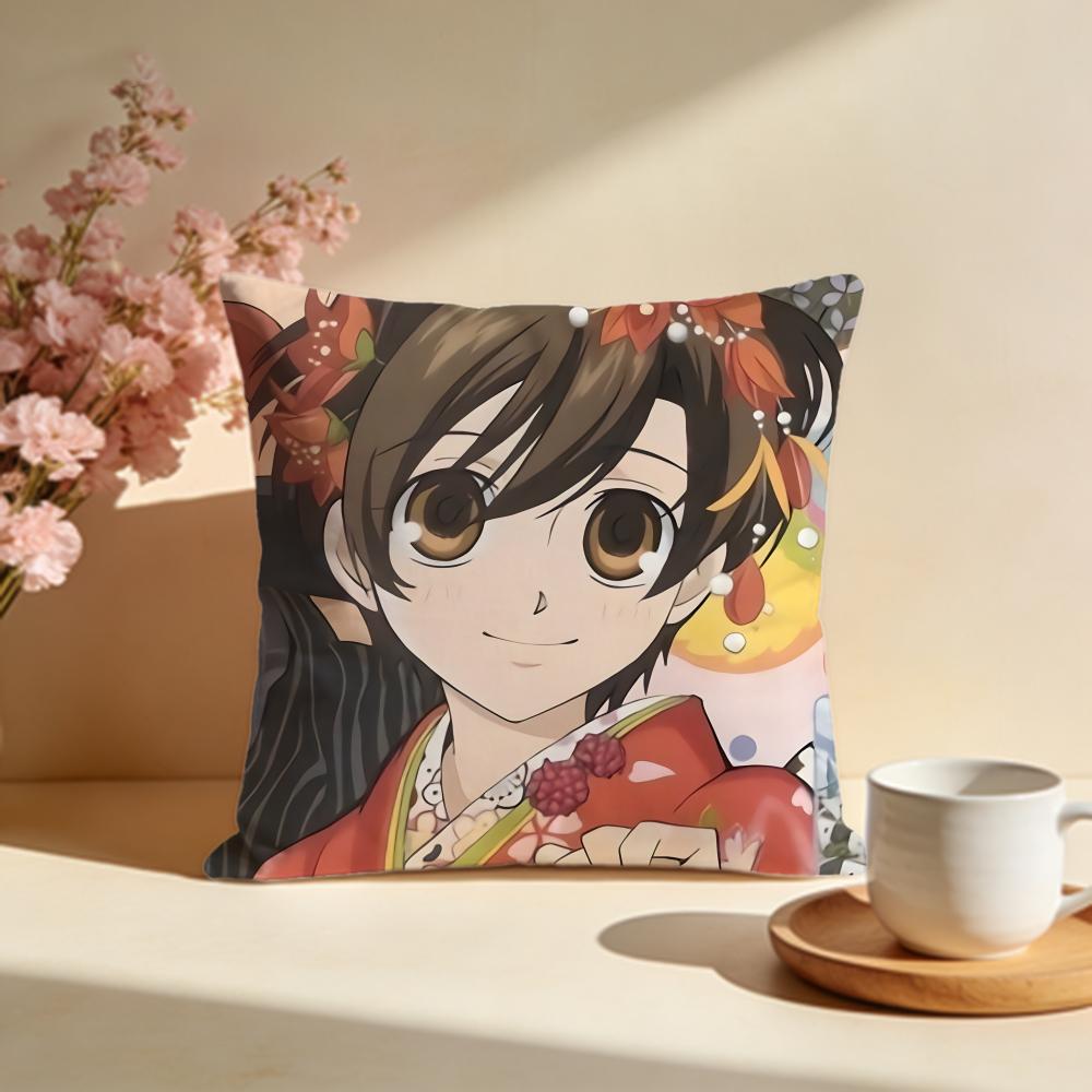 Stylish OOuran High School Host Cluber Cushion Cover Stylish Washable Pillow Cover Ideal for Couch Bedroom Car Decoration