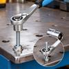 Through Hole Socket Spanner Set Long Bolt Access Design Featuring 12 Point Teeth For Pneumatic Tool In Automotive Repair