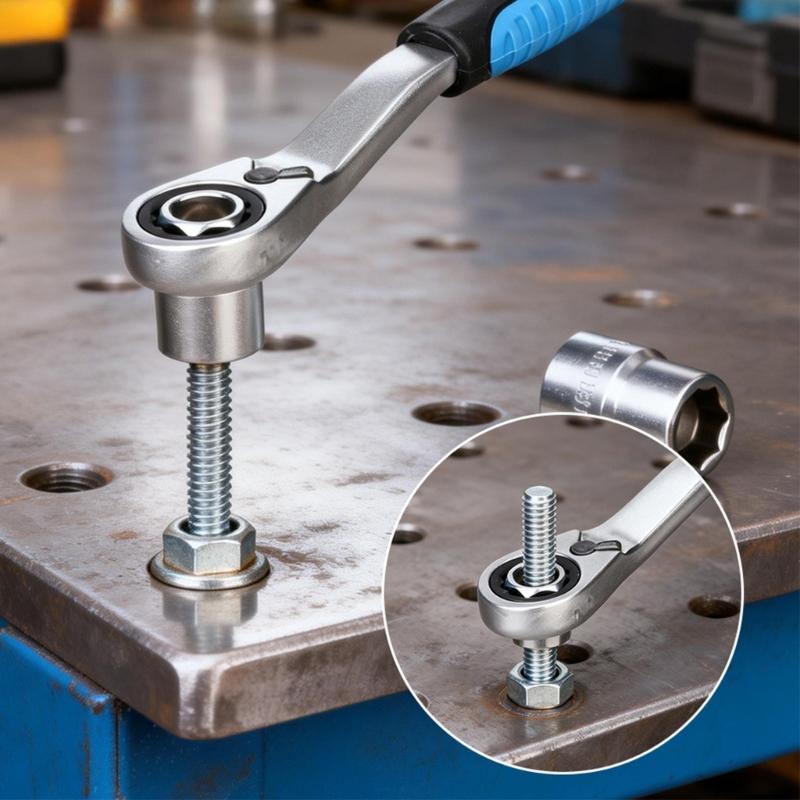 Through Hole Socket Spanner Set Long Bolt Access Design Featuring 12 Point Teeth For Pneumatic Tool In Automotive Repair