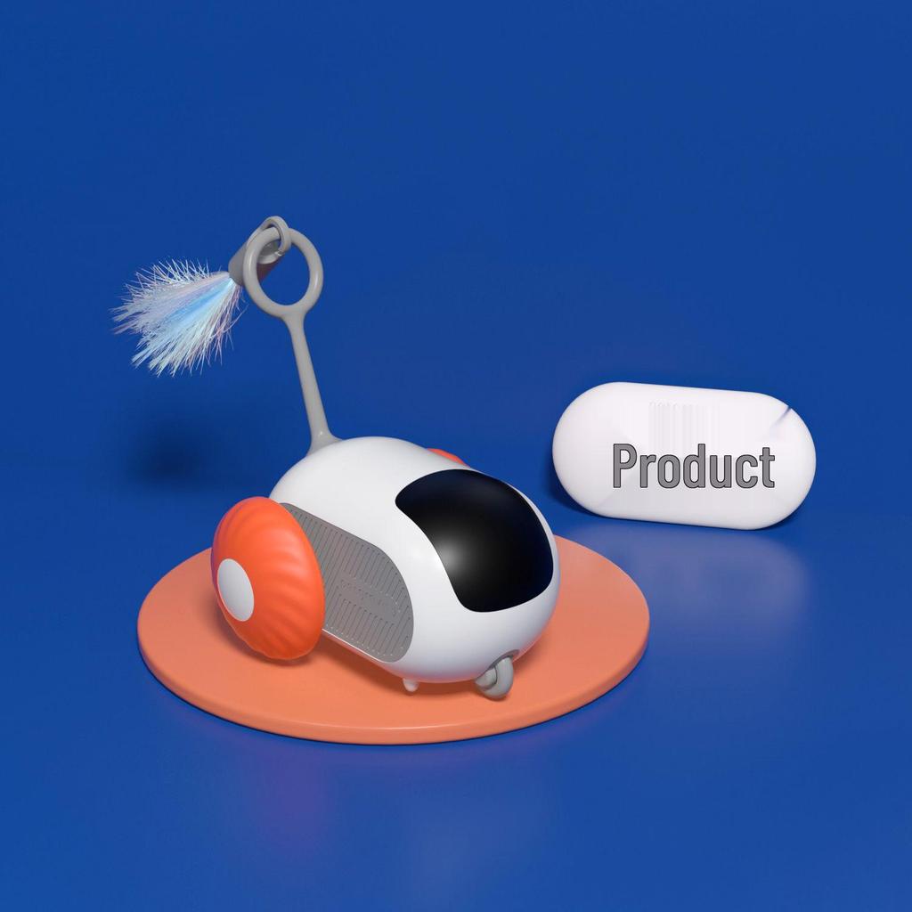 Smart Cat Racing Car Toy: Self-Entertaining Remote Control with Gravity Mouse Stick for Cats