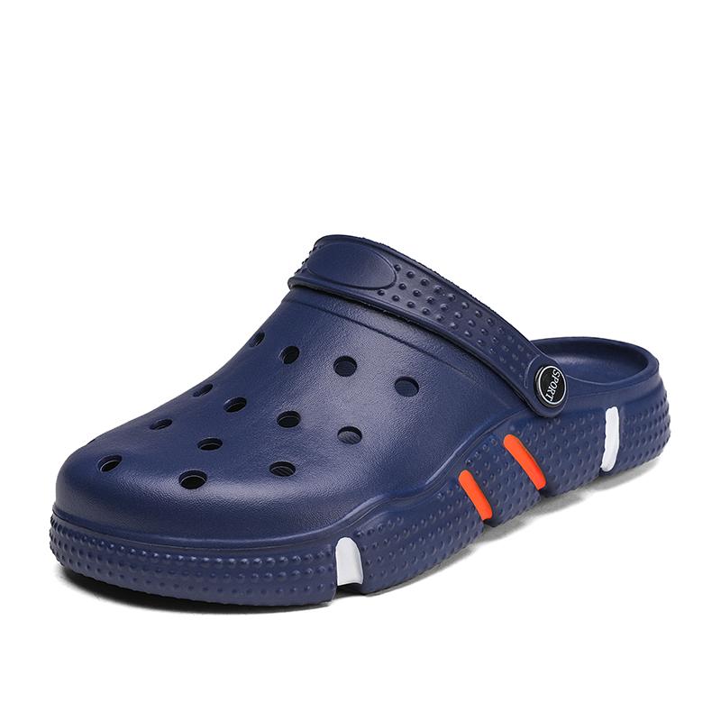 Mens Rubber Sandals Clogs Men Soft Breathable Beach Garden Shoes Summer Casual Zuecos Hombre Cholas Man Plus Big Size 49 50