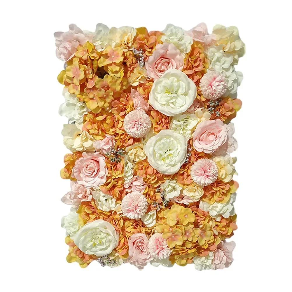 40*60cm Rose Peony Artificial Flower Wedding Supplies Hotel Decoration Wall Flower Birthday Party Festival Wall Decoration