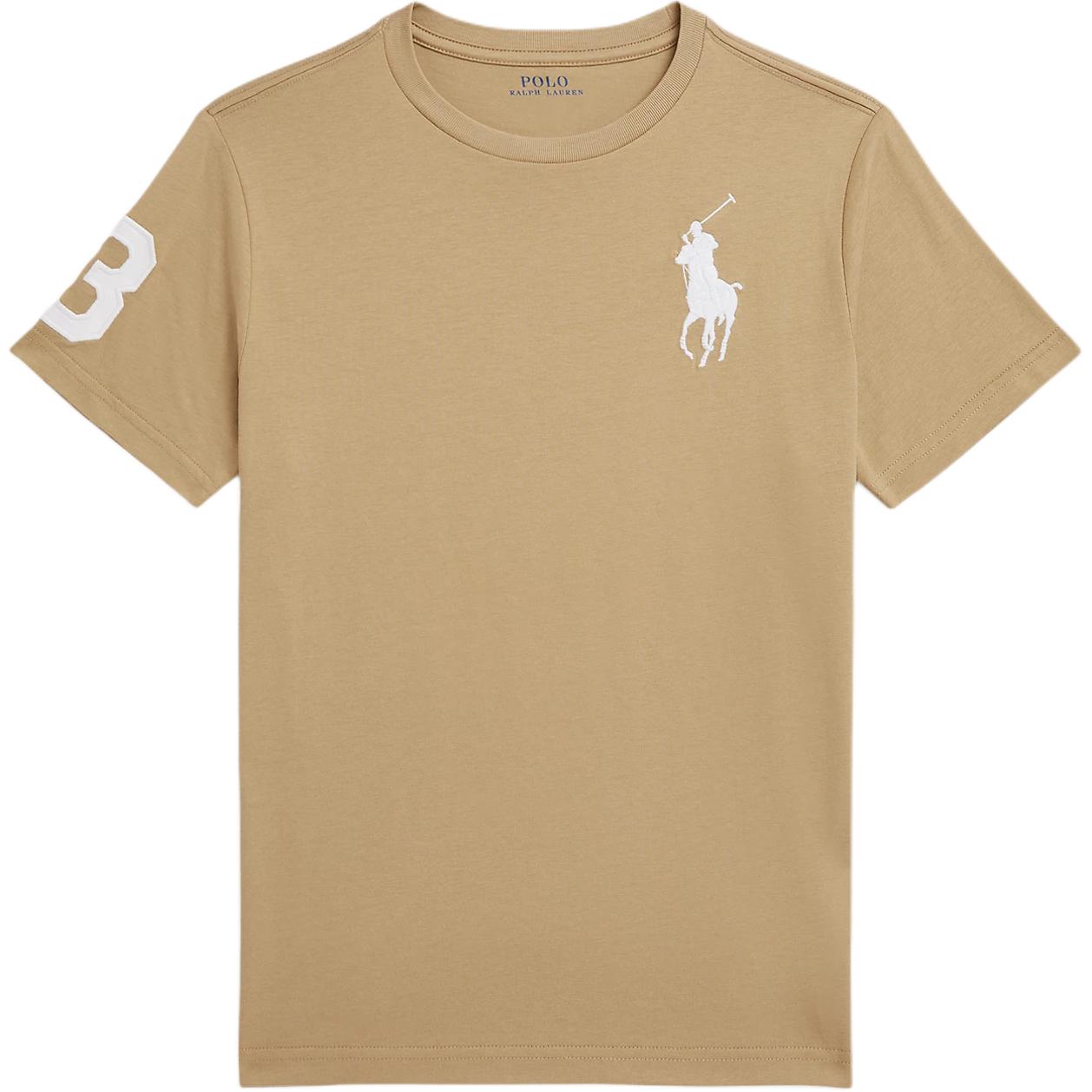 

Хлопковая футболка Polo Ralph Lauren с большим логотипом, короткий рукав, детские топы 323832907-068 XL