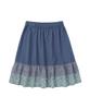 Sseonegteu Floral Tiered Skirt - Navy