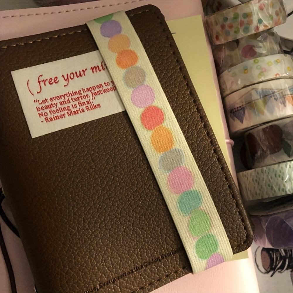 Creative Adjustable Notebook Straps Loose-leaf Notebook Cute Star Scrapbooking Band DIY Decoration Binder Strap for Scrapbookin