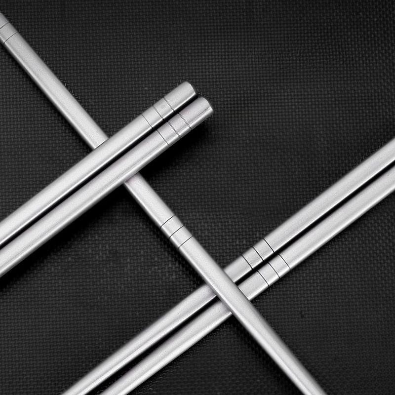 Ru Han Portable Titanium Chopsticks, 5 Pairs