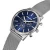 Bracciale PATRIOT Acciaio Inossidabile Blu [POLICE][Autentico] Orologio da Uomo, Quadrante, PL15599JS/03MMM