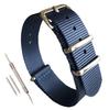 MZBUTIQ 12mm Blue Nylon Watch Ballistic Nylon Watch Band Extra Long Strap, One-Piece Replacement,