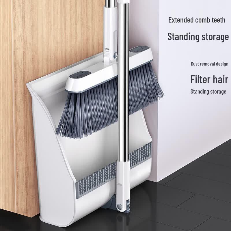 Windproof Comb-Tooth Broom and Dustpan Set