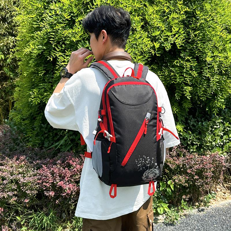 Schoolbag Multifunctional Lightweight Hiking Bag New Casual Large Capacity Contrasting Color Backpack Outdoor Sports Hiking Backpack