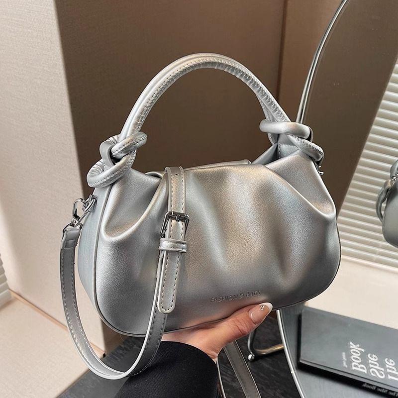 Damen 2025 Neuer Stil Weiches Leder Plissierte Wolkentasche - Einzelne Schulter & Umhängetasche, Vielseitig Vier Jahreszeiten Lässig.