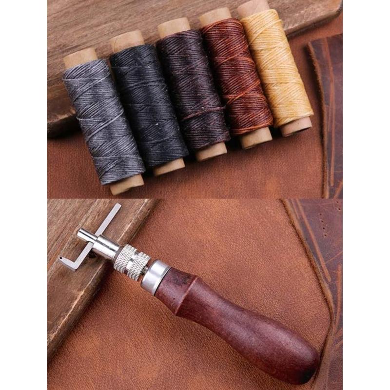Leather Sewing Kits Upholstery Repair Kits with Stitching Needle, Sewing Seams Crochet Needle for Sewing DIY Crafting