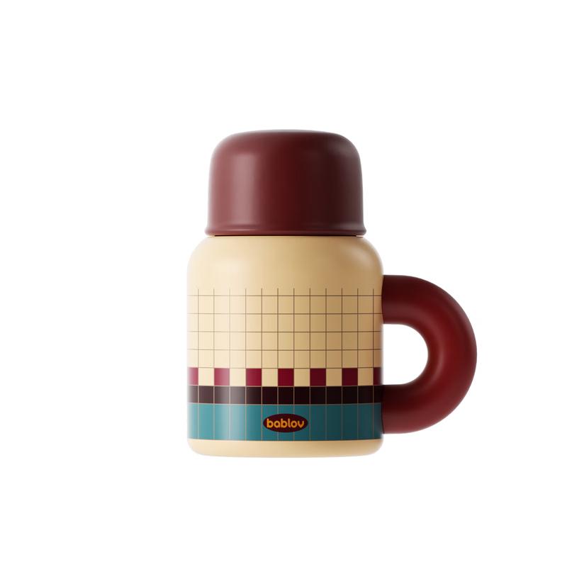 BabloV Huabansen 480ml Insulated Straw Cup with Handle