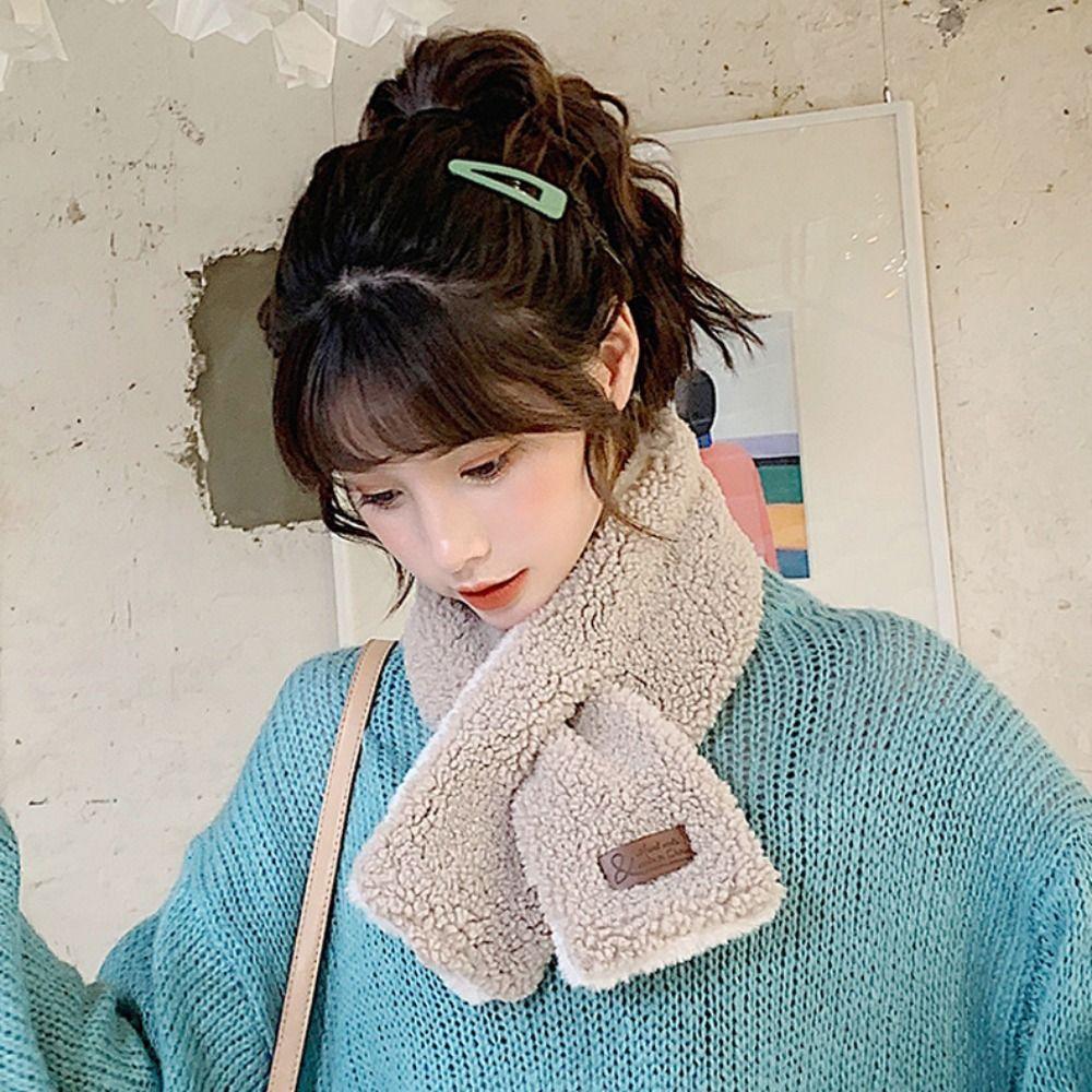 Thicken Neck Scarf Winter Warm Neck Warmer New Cross Scarf